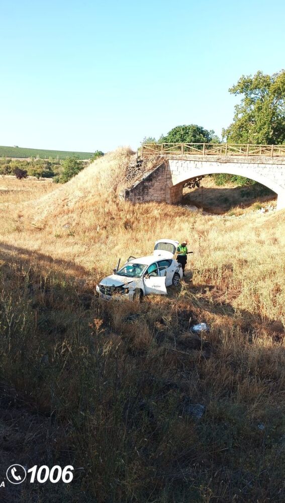 El vehículo accidentado