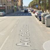 Zona de la Avenida de Dolores de Elche en la que los vecinos piden medidas parea reducir la velocidad de circulación de los vehículos.
