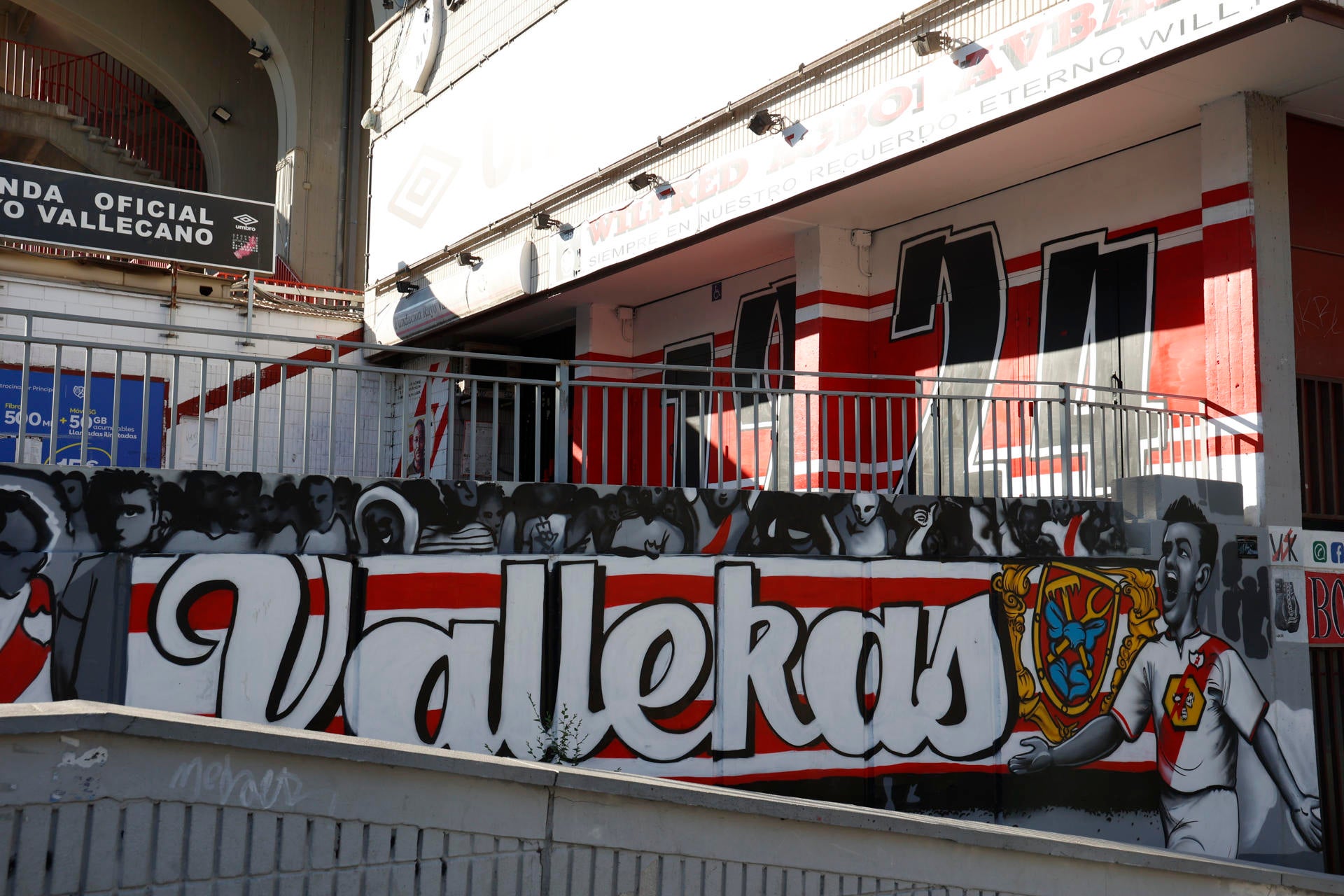 Imagen de los exteriores del Estadio de Vallecas Imagen de los exteriores del Estadio de Vallecas