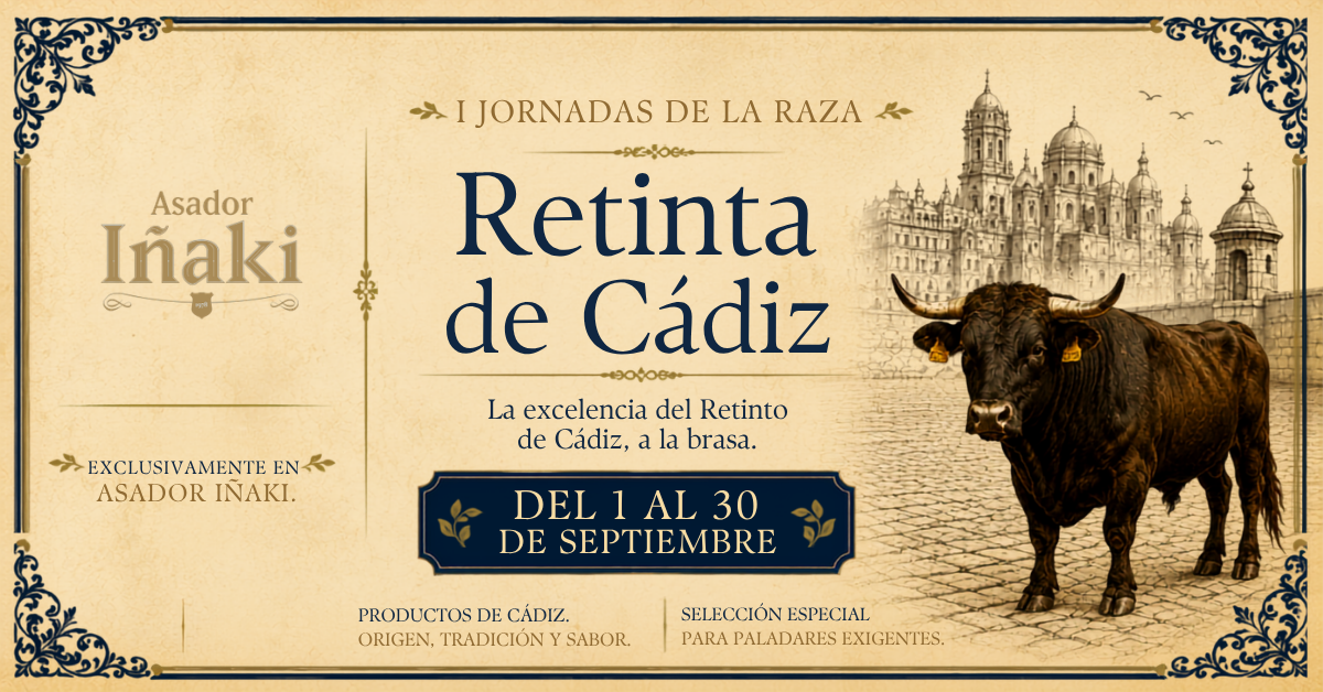 Asador Iñaki estrena las I Jornadas de la Raza Retinta de Cádiz, patrocinadas por Cárnicas Alcázar Asador Iñaki estrena las I Jornadas de la Raza Retinta de Cádiz, patrocinadas por Cárnicas Alcázar