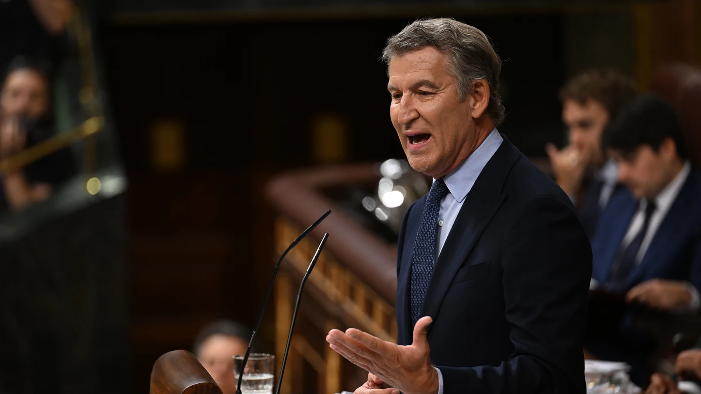 People's Party (PP) leader Alberto Nunez Feijoo delivers a speech during a session at the Spanish Parliament in Madrid, Spain on September 03, 2026 People's Party (PP) leader Alberto Nunez Feijoo delivers a speech during a session at the Spanish Parliament in Madrid, Spain on September 03, 2026