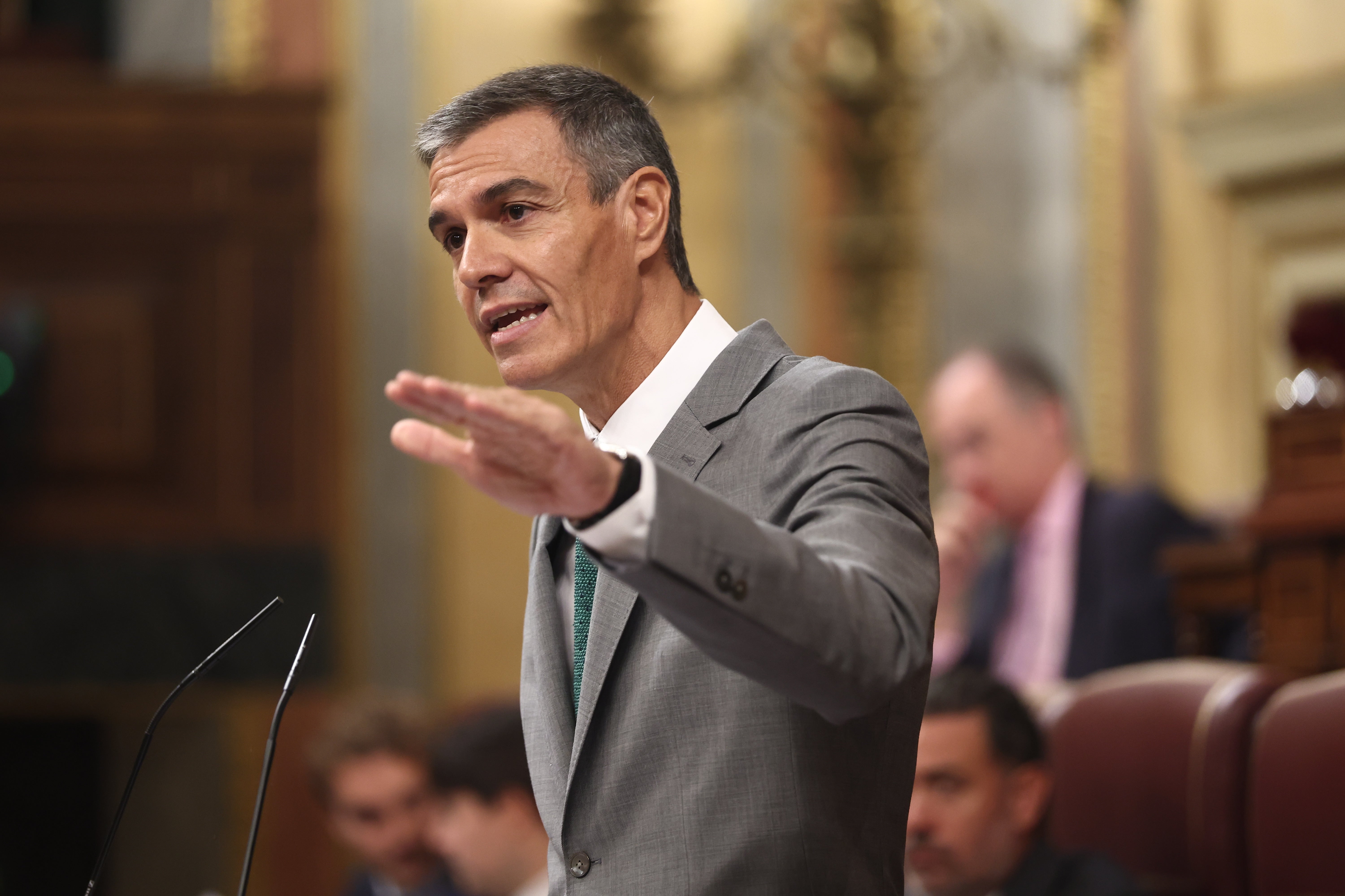 The Prime Minister, Pedro Sanchez, addresses a plenary session of the Congress of Deputies on 3 September 2026 in Madrid, Spain. The Prime Minister, Pedro Sanchez, addresses a plenary session of the Congress of Deputies on 3 September 2026 in Madrid, Spain.