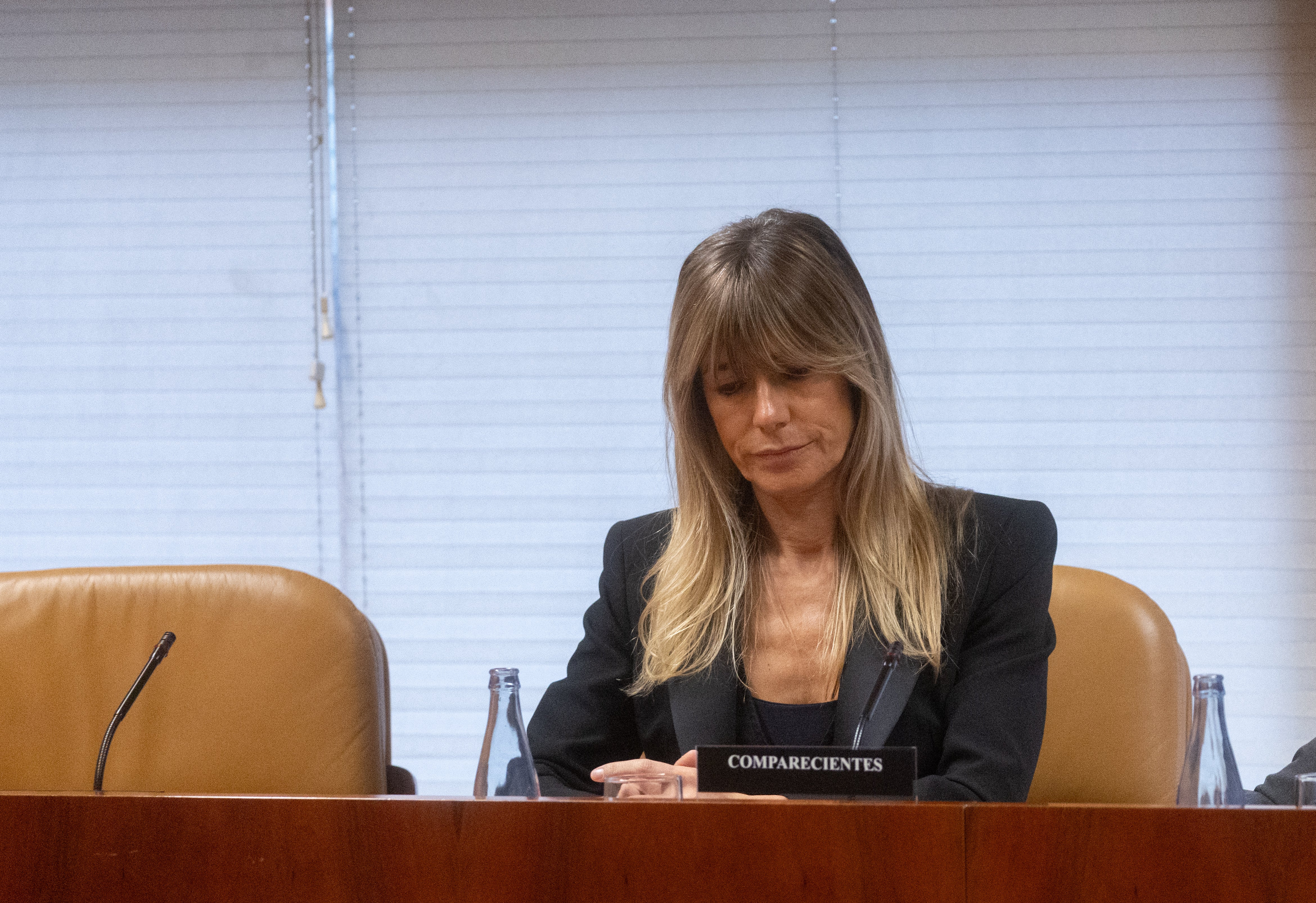 The wife of the President of the Government, Begoña Gomez, during the Commission of Inquiry on professorships and postgraduate programs of the Complutense University of Madrid and financing companies, in the Assembly of Madrid, on 13 November, 2024 in Madrid, Spain. The wife of the President of the Government, Begoña Gomez, during the Commission of Inquiry on professorships and postgraduate programs of the Complutense University of Madrid and financing companies, in the Assembly of Madrid, on 13 November, 2024 in Madrid, Spain.