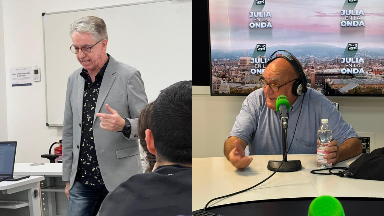 Manuel Delgado y Julián Casanova se despiden de las aulas tras 40 años: "Nos han jubilado" Manuel Delgado y Julián Casanova se despiden de las aulas tras 40 años: "Nos han jubilado"