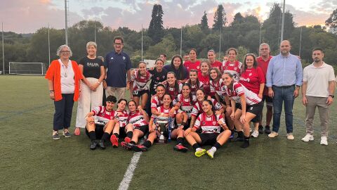 Celebración do Atlético San Pedro, campeonas da Copa Deputación Celebración do Atlético San Pedro, campeonas da Copa Deputación