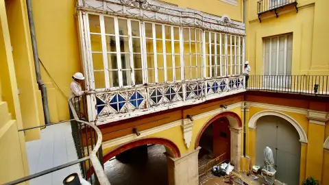 Vista del interior del Museo de la Ciudad obras