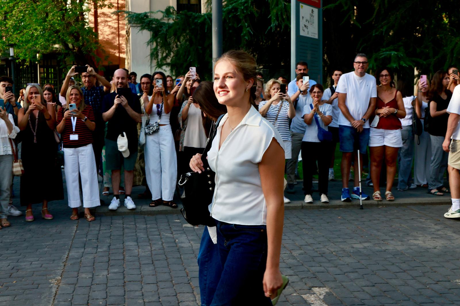 La Princesa Leonor en su primer día de clases en la Universidad Carlos III de Madrid La Princesa Leonor en su primer día de clases en la Universidad Carlos III de Madrid