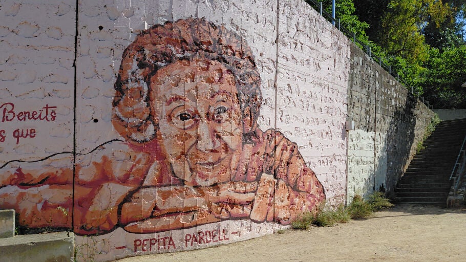 La imatge de Pepita Pardell al Parc de la Creueta del Coll