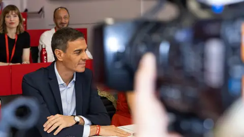 El presidente del Gobierno Pedro Sánchez, durante la reunión del Comité Federal del PSOE, en la sede nacional de la calle Ferraz, a 27 de junio de 2026, en Madrid (España). El presidente del Gobierno Pedro Sánchez, durante la reunión del Comité Federal del PSOE, en la sede nacional de la calle Ferraz, a 27 de junio de 2026, en Madrid (España).