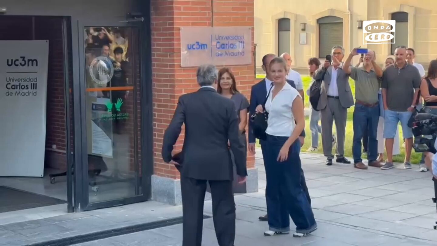 La Princesa Leonor arranca su etapa universitaria en la Carlos III: "Llego con muchas ganas"