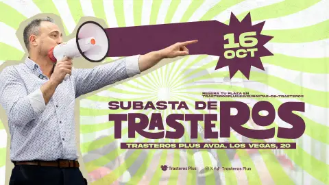Trasteros Plus convoca su V Subasta de Trasteros tras batir en Málaga su récord de puja Trasteros Plus convoca su V Subasta de Trasteros tras batir en Málaga su récord de puja