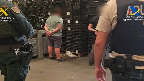 Interceptados más de 1.200 kilos de cocaína oculta en un cargamento de cocos de un camión Interceptados más de 1.200 kilos de cocaína oculta en un cargamento de cocos de un camión