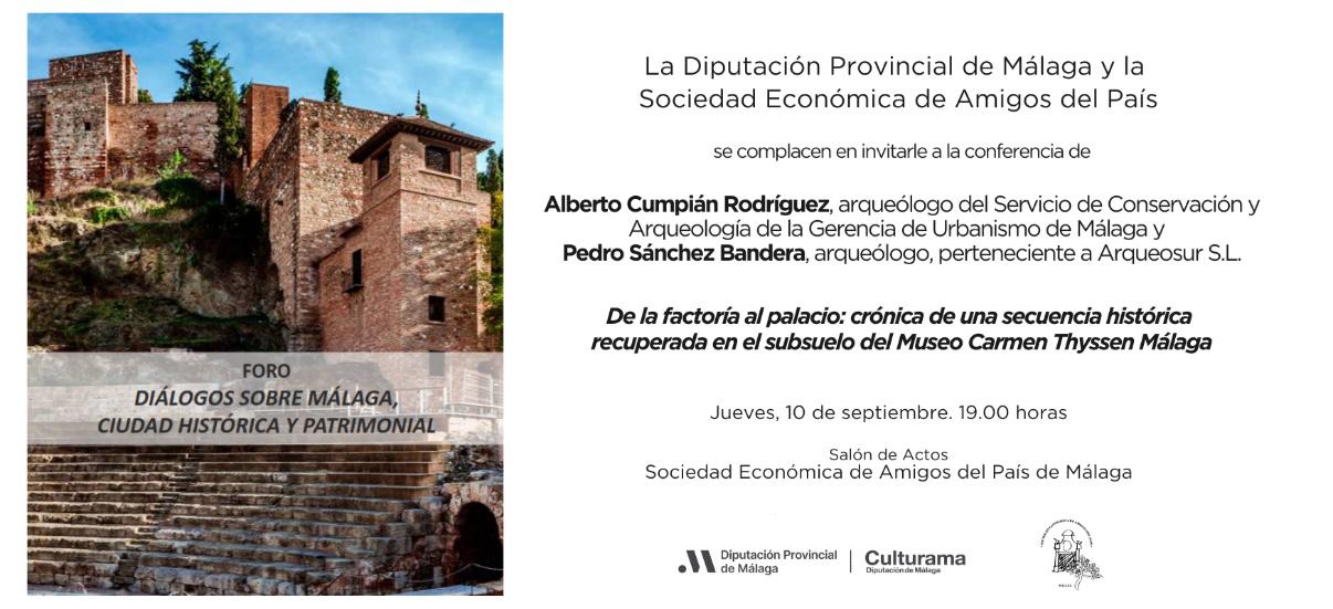 Conferencia en la económica, los arqueólogos que excavaron los vestigios de la Málaga romana del museo Carmen Thyssen Conferencia en la económica, los arqueólogos que excavaron los vestigios de la Málaga romana del museo Carmen Thyssen