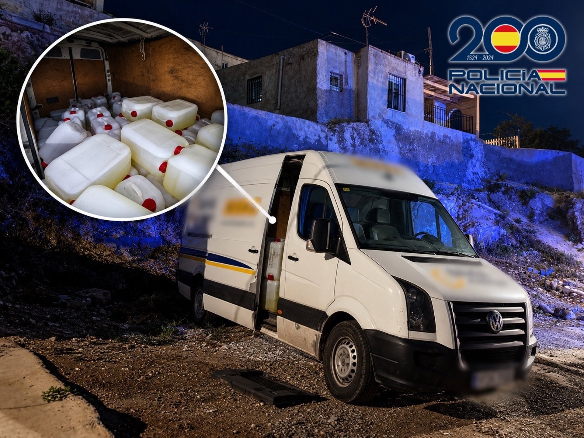 Intervenidos más de 3.000 litros de gasolina vinculados al 'petaqueo' en Almería Intervenidos más de 3.000 litros de gasolina vinculados al 'petaqueo' en Almería