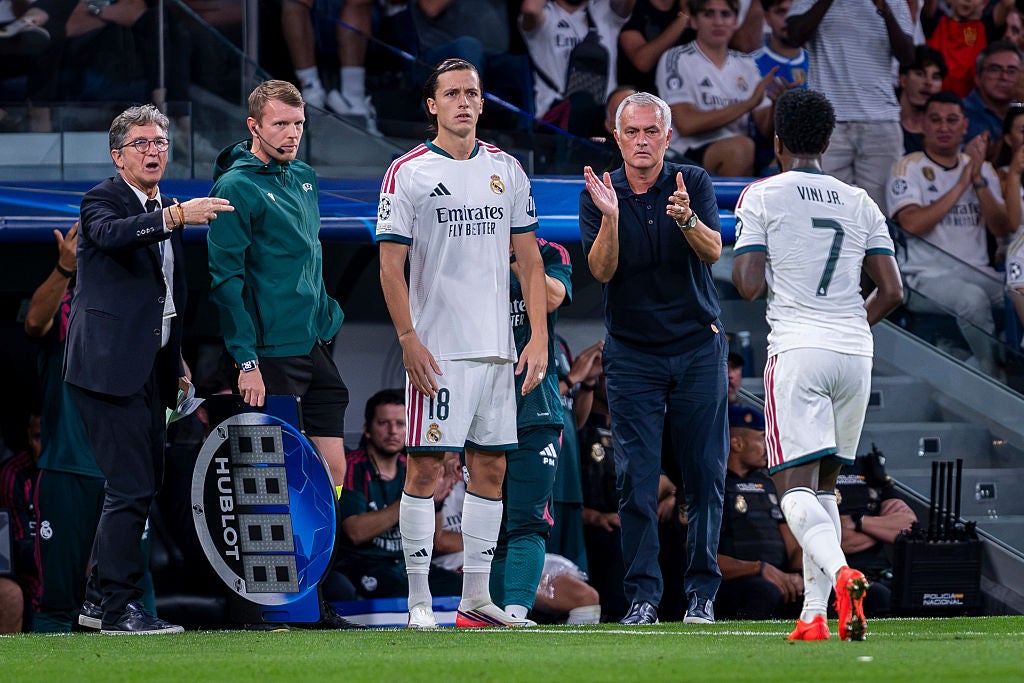 Imagen de la sustitución de Vinicius ante el Inter Imagen de la sustitución de Vinicius ante el Inter