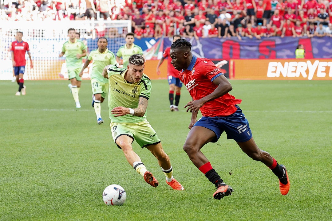 Dura derrota de Osasuna ante el Espanyol Dura derrota de Osasuna ante el Espanyol