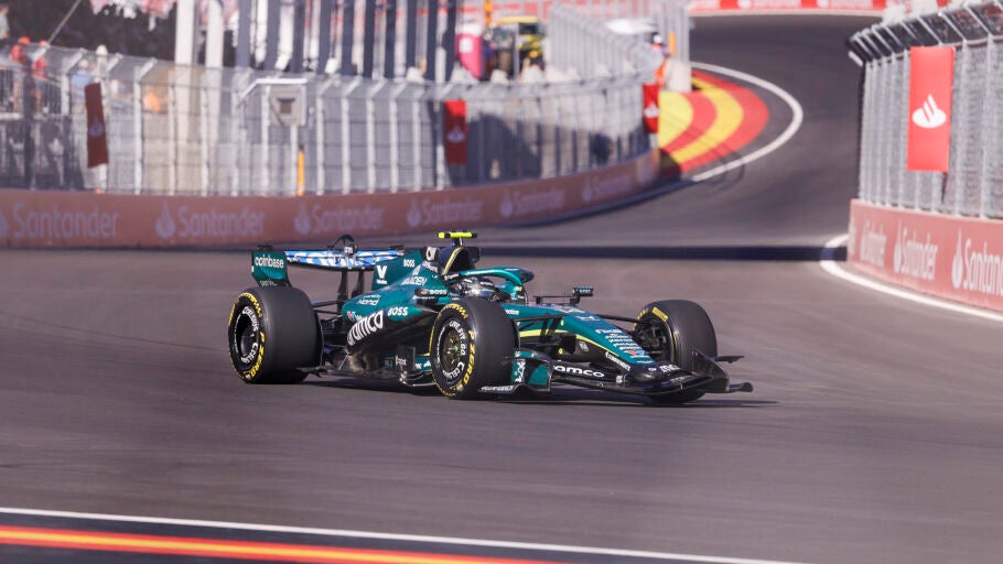 Fernando Alonso durante los entrenamientos libres en el Madring