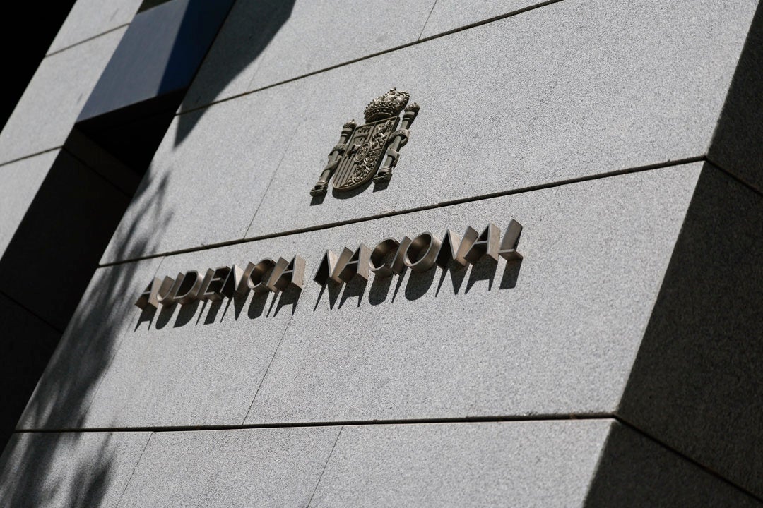 Imagen de archivo de la fachada de la Audiencia Nacional. Imagen de archivo de la fachada de la Audiencia Nacional.