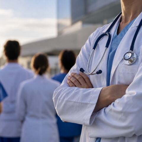 Huelga de Médicos (creada con IA)
