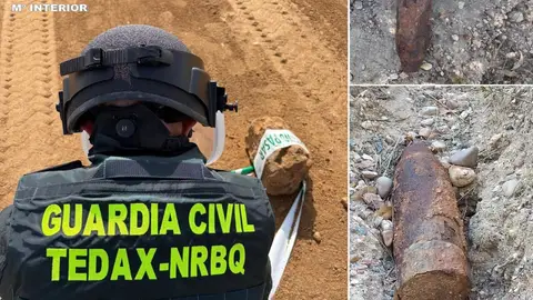 La Guardia Civil intercepta y detona un proyectil de la Guerra Civil en La Puebla del Río La Guardia Civil intercepta y detona un proyectil de la Guerra Civil en La Puebla del Río
