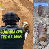 La Guardia Civil intercepta y detona un proyectil de la Guerra Civil en La Puebla del Río 