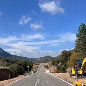 Las obras de mejora de la A- 132 se han retomado, tras ser aplazadas en el mes de julio Las obras de mejora de la A- 132 se han retomado, tras ser aplazadas en el mes de julio