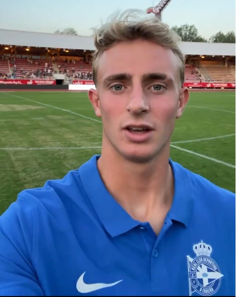 Teun Gijselhart, tras el partido en San Lázaro Teun Gijselhart, tras el partido en San Lázaro