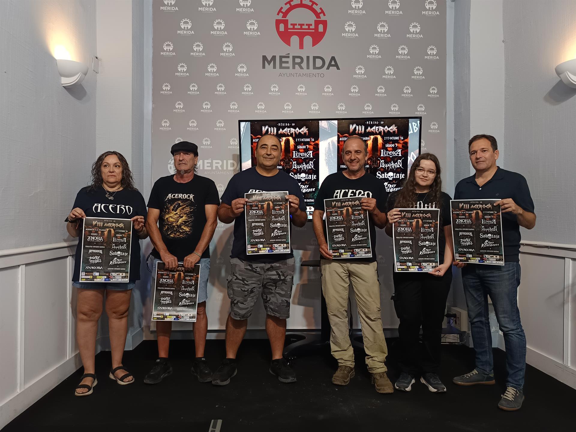 El festival Acerock reunirá a ocho bandas de heavy metal y rock en el Acueducto de los Milagros de Mérida el 2 y 3 de octubre El festival Acerock reunirá a ocho bandas de heavy metal y rock en el Acueducto de los Milagros de Mérida el 2 y 3 de octubre