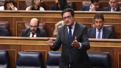 El ministro para la Transformación Digital, Óscar López, en el Congreso de los Diputados. El ministro para la Transformación Digital, Óscar López, en el Congreso de los Diputados.