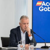 El ministro de Política Territorial y Memoria Democrática, Ángel Víctor Torres, durante la rueda de prensa tras el Consejo de Ministros