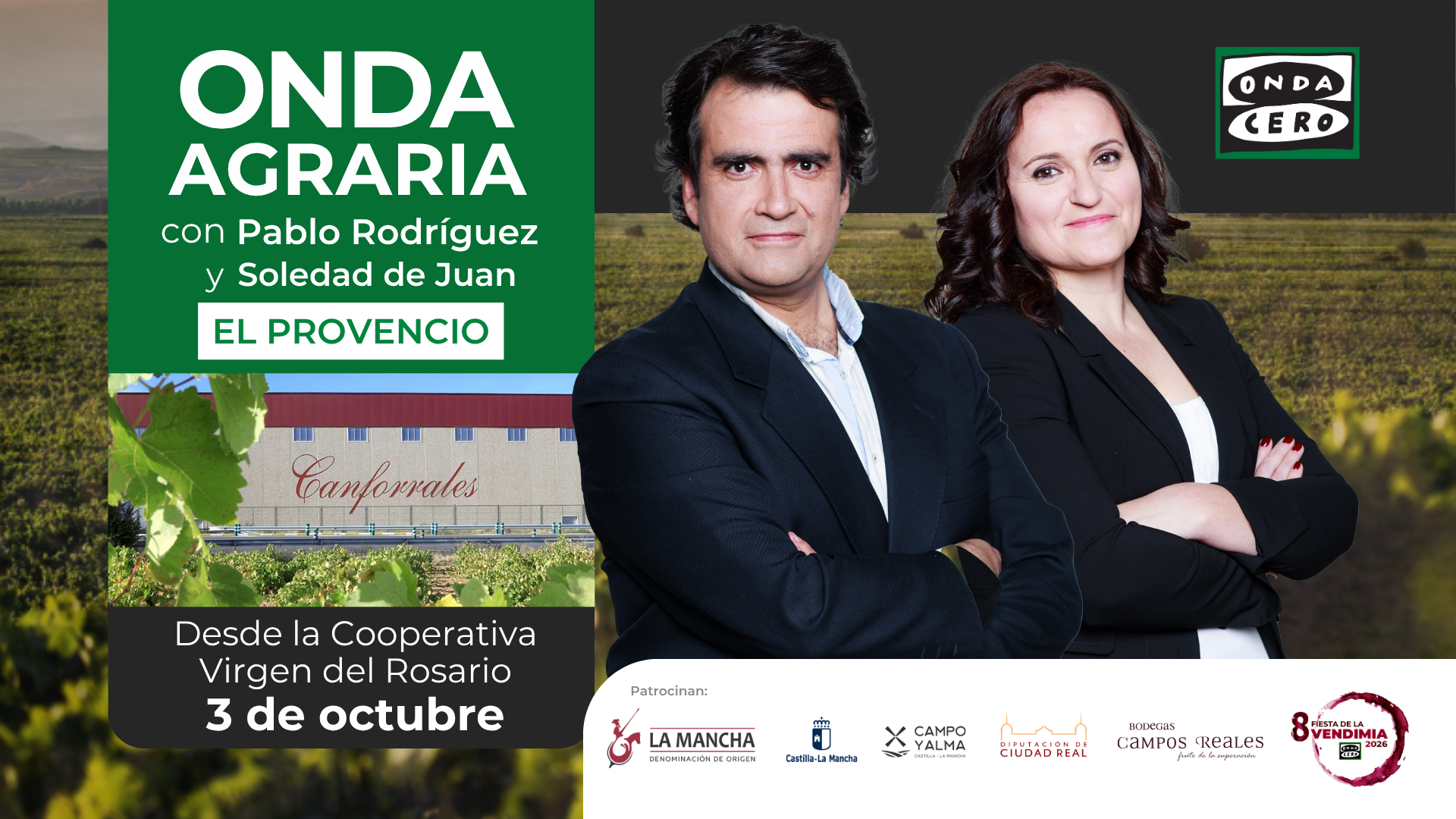Onda Agraria pone rumbo a El Provencio para celebrar la VIII Fiesta de la Vendimia Onda Agraria pone rumbo a El Provencio para celebrar la VIII Fiesta de la Vendimia