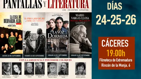 La Filmoteca de Extremadura y 'Escribidores' reúnen en Cáceres a destacadas figuras del cine y la literatura La Filmoteca de Extremadura y 'Escribidores' reúnen en Cáceres a destacadas figuras del cine y la literatura