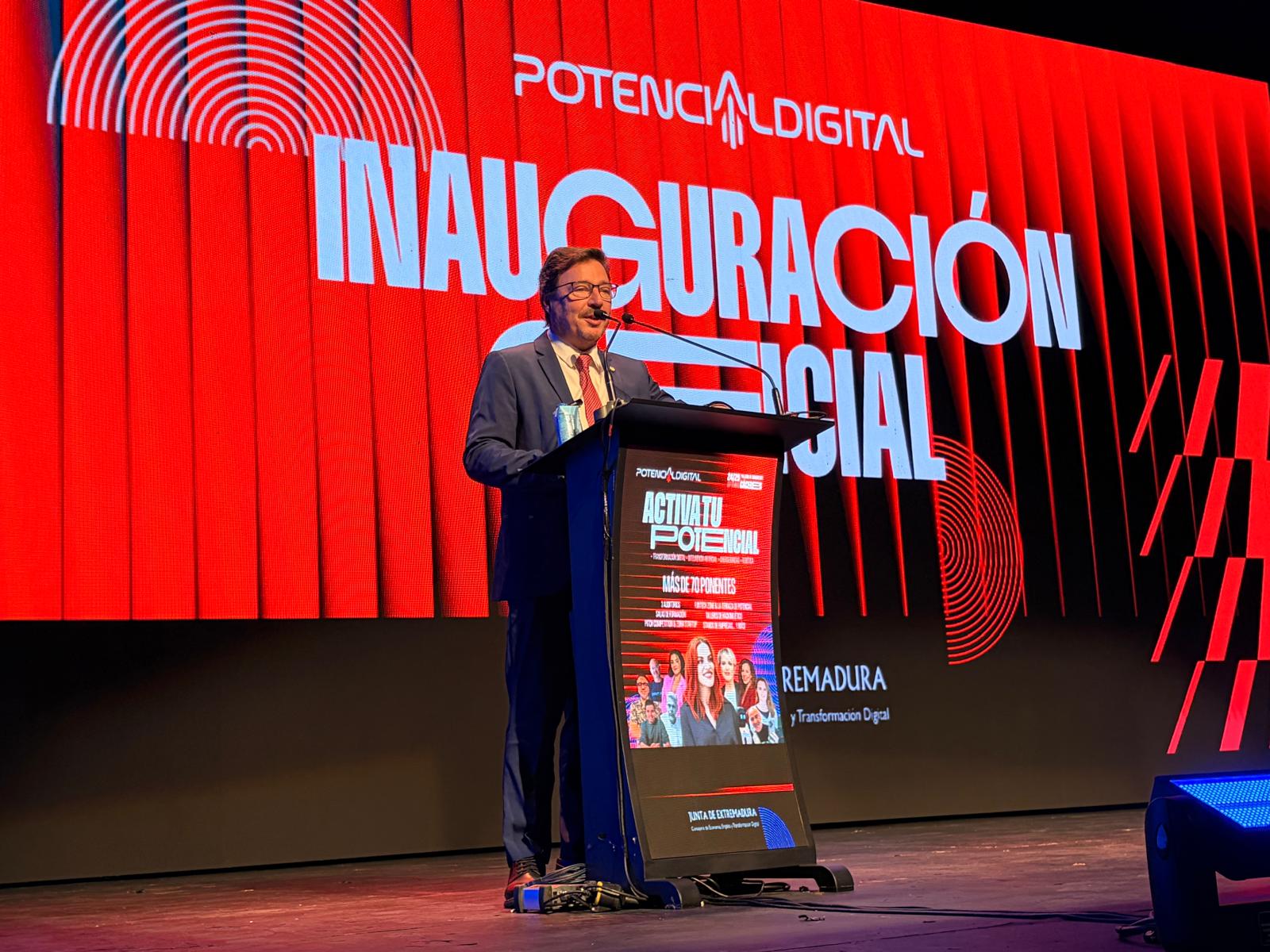 Santamaría inaugura Potencial Digital 2026 que reúne en Cáceres a más de 5.000 inscritos para hablar de transformación digital Santamaría inaugura Potencial Digital 2026 que reúne en Cáceres a más de 5.000 inscritos para hablar de transformación digital