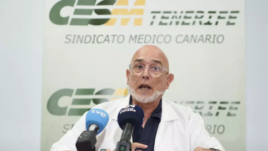 El secretario general del Sindicato M&eacute;dico Canario (CESM Canarias) Levy Cabrera 