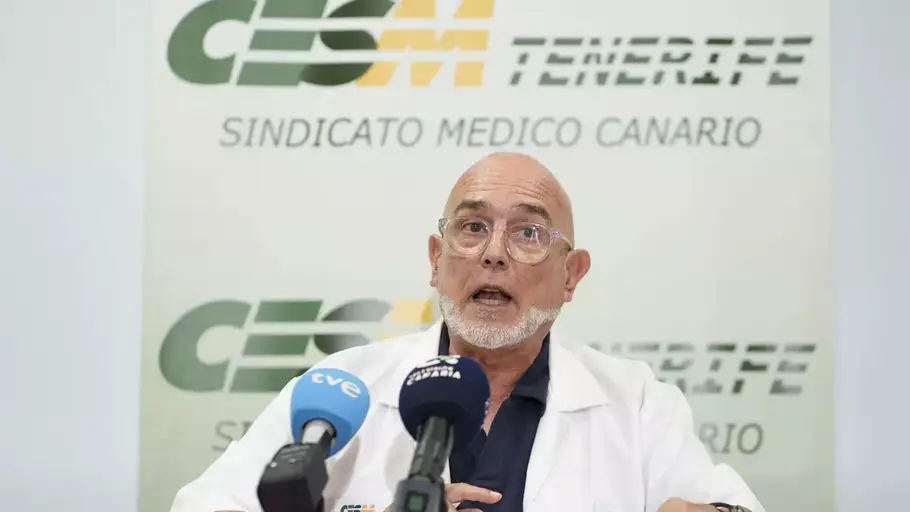 El secretario general del Sindicato Médico Canario (CESM Canarias) Levy Cabrera El secretario general del Sindicato Médico Canario (CESM Canarias) Levy Cabrera