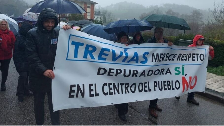 Adjudicada la depuradora de Trevias, los vecinos ratifican oposici&oacute;n y defender&aacute;n su postura.