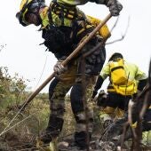 Bomberos forestales de la Generalitat en una imagen de archivo.