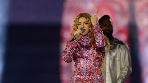Shakira, en el primer concierto de su residencia en Madrid.E