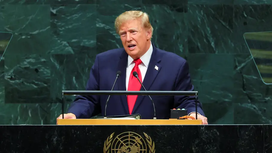 El presidente de Estados Unidos, Donald Trump, durante su discurso ante la ONU El presidente de Estados Unidos, Donald Trump, durante su discurso ante la ONU