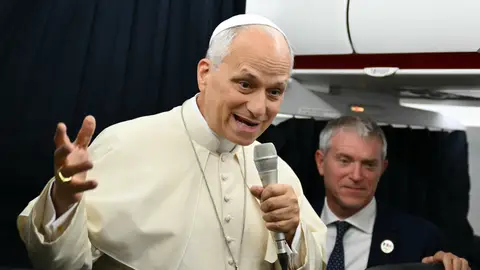 El papa León XIV. El papa León XIV.