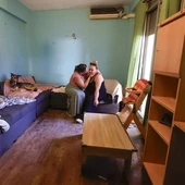Esmeralda en su vivienda en Torrero Esmeralda en su vivienda en Torrero