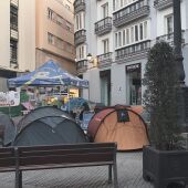 La acampada de la Plaza del Palillero