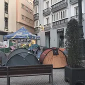 La acampada de la Plaza del Palillero La acampada de la Plaza del Palillero