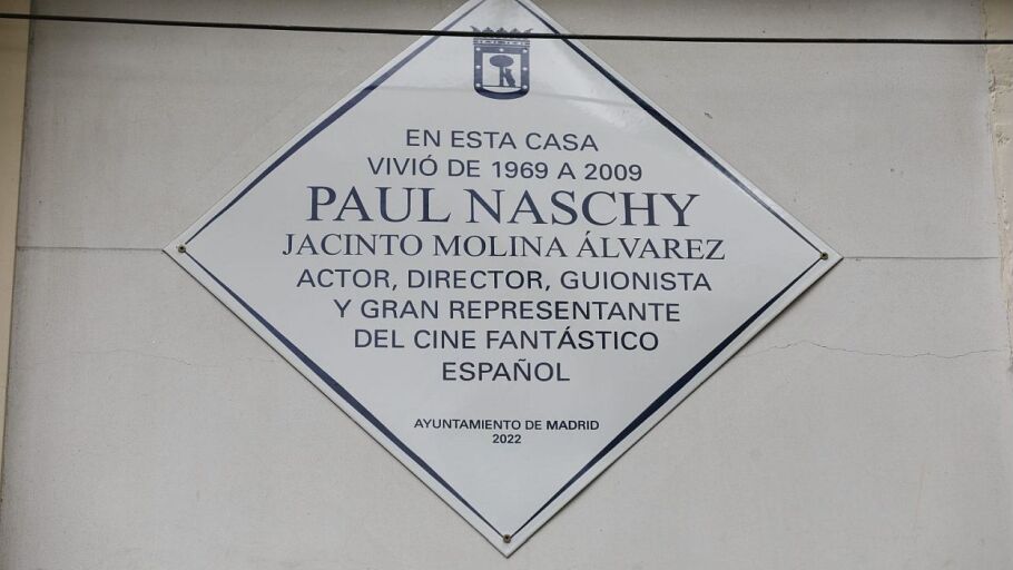 Placa de Paul Naschy 