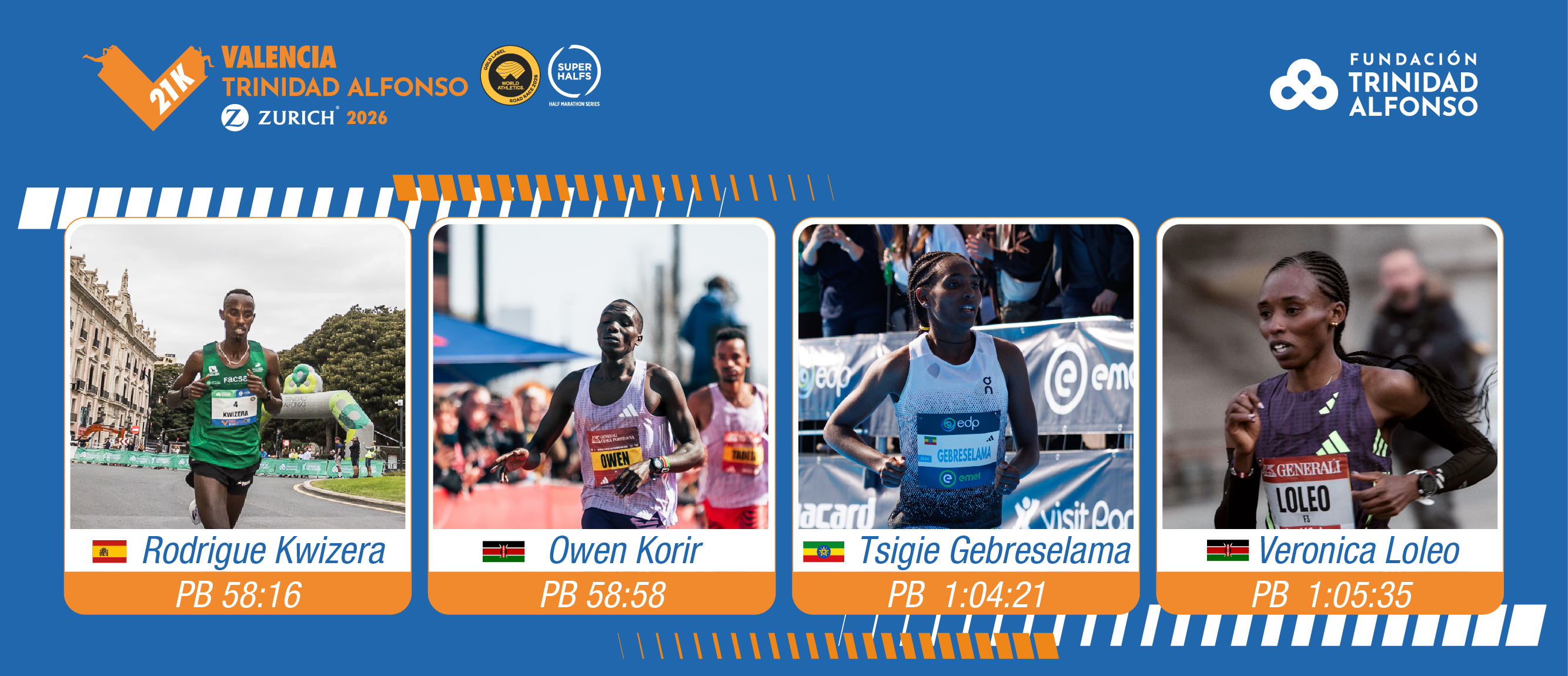 El Medio Maratón Valencia perseguirá una victoria española y un récord de Europa El Medio Maratón Valencia perseguirá una victoria española y un récord de Europa