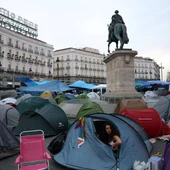 Imagen de la acampada en Sol en protesta por la crisis de la vivienda. Imagen de la acampada en Sol en protesta por la crisis de la vivienda.