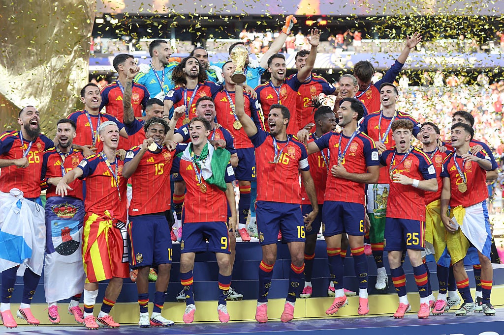 La selección española celebra el título de campeón del Mundo en 2026 La selección española celebra el título de campeón del Mundo en 2026