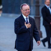Juan Jesús Vivas, en su llegada al Palacio de San Telmo en Sevilla