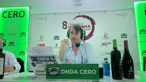 Rafa Latorre, durante su entrevista a Emiliano García-Page Rafa Latorre, durante su entrevista a Emiliano García-Page