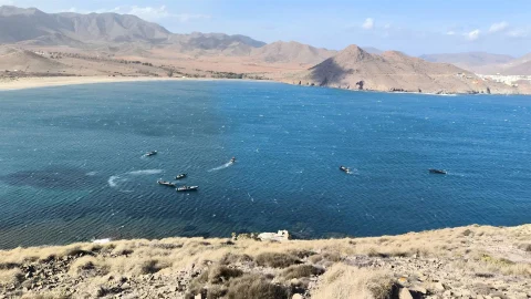 Imagen de archivo de las 'narcolanchas' en la costa almeriense